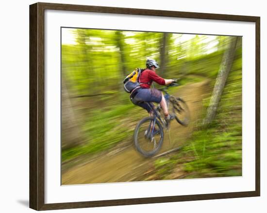 Mountain Biking at Brown County State Park in Indiana, Usa-Chuck Haney-Framed Photographic Print