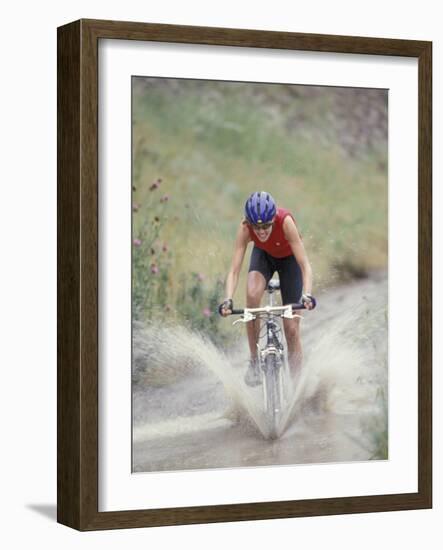 Mountain Biking, Boulder, Colorado, USA-Lee Kopfler-Framed Photographic Print