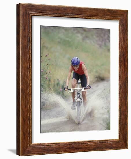 Mountain Biking, Boulder, Colorado, USA-Lee Kopfler-Framed Photographic Print