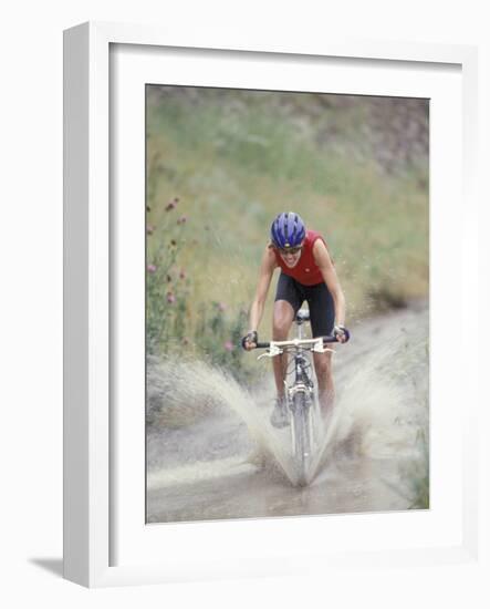 Mountain Biking, Boulder, Colorado, USA-Lee Kopfler-Framed Photographic Print