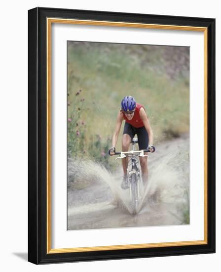 Mountain Biking, Boulder, Colorado, USA-Lee Kopfler-Framed Photographic Print