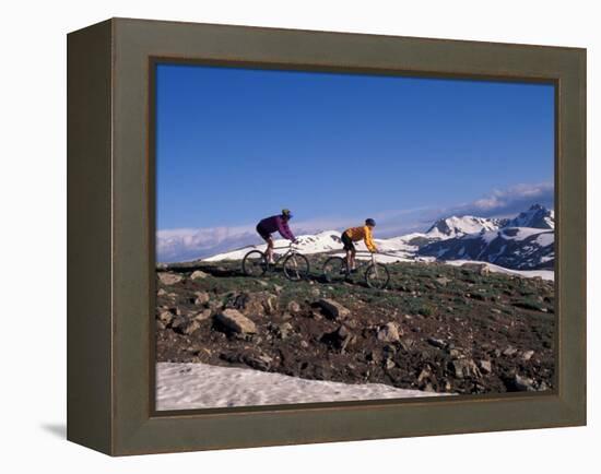Mountain Biking in Loveland Pass, Colorado, USA-Lee Kopfler-Framed Premier Image Canvas