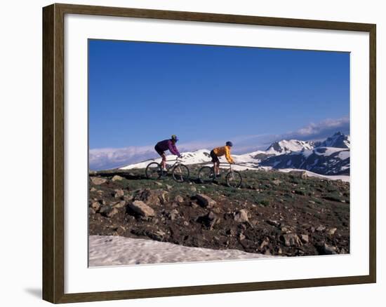 Mountain Biking in Loveland Pass, Colorado, USA-Lee Kopfler-Framed Photographic Print