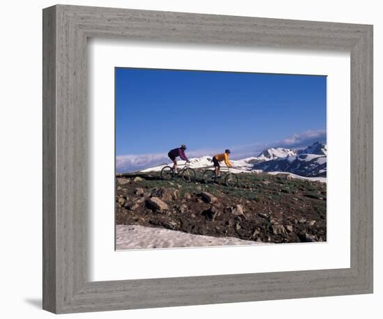 Mountain Biking in Loveland Pass, Colorado, USA-Lee Kopfler-Framed Photographic Print