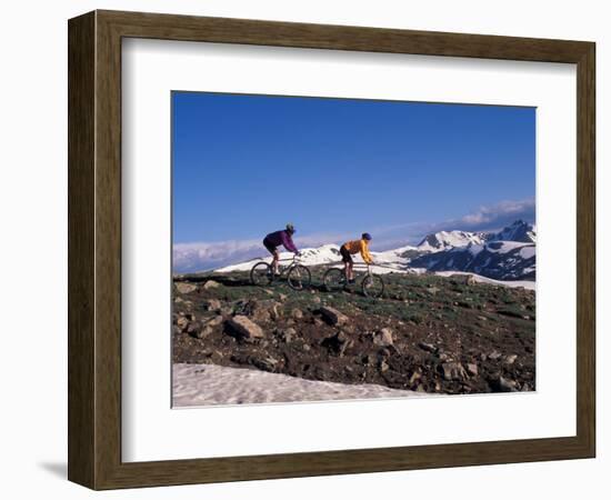 Mountain Biking in Loveland Pass, Colorado, USA-Lee Kopfler-Framed Photographic Print