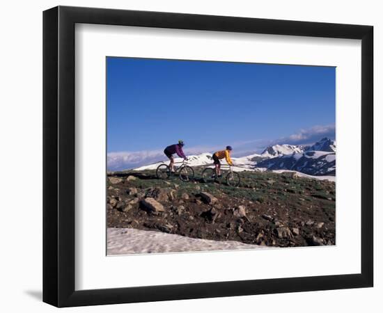 Mountain Biking in Loveland Pass, Colorado, USA-Lee Kopfler-Framed Photographic Print