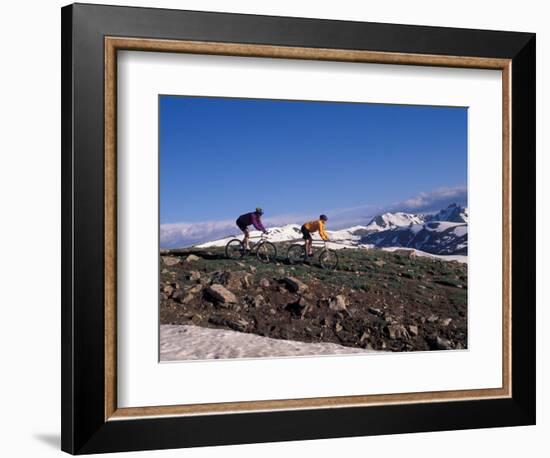 Mountain Biking in Loveland Pass, Colorado, USA-Lee Kopfler-Framed Photographic Print