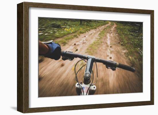 Mountain Biking The Dowd Mountain Loop, Flaming Gorge, Utah-Louis Arevalo-Framed Photographic Print