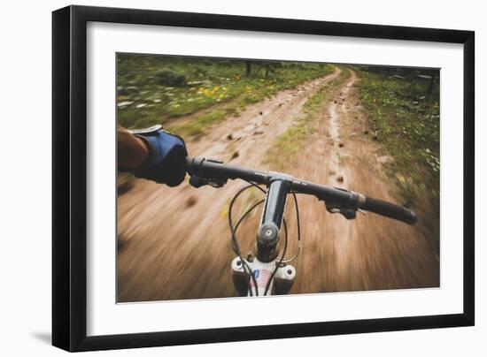 Mountain Biking The Dowd Mountain Loop, Flaming Gorge, Utah-Louis Arevalo-Framed Photographic Print