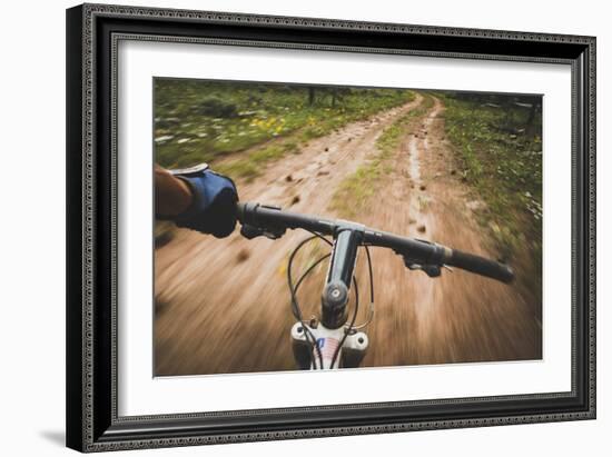 Mountain Biking The Dowd Mountain Loop, Flaming Gorge, Utah-Louis Arevalo-Framed Photographic Print