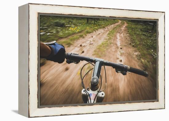 Mountain Biking The Dowd Mountain Loop, Flaming Gorge, Utah-Louis Arevalo-Framed Premier Image Canvas