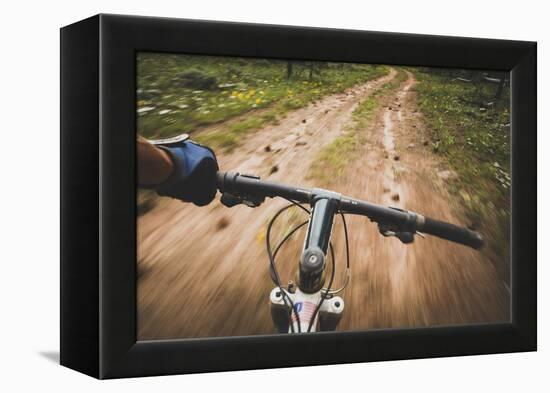 Mountain Biking The Dowd Mountain Loop, Flaming Gorge, Utah-Louis Arevalo-Framed Premier Image Canvas