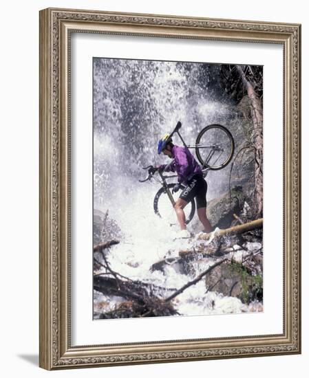 Mountain Biking, Vail, Colorado, USA-Lee Kopfler-Framed Photographic Print