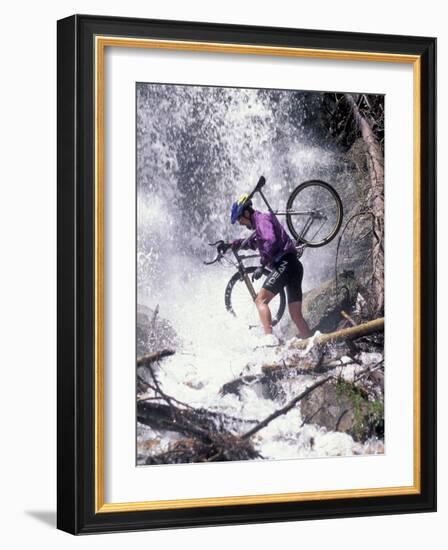 Mountain Biking, Vail, Colorado, USA-Lee Kopfler-Framed Photographic Print