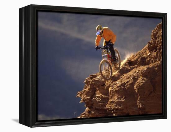 Mountain Biking-null-Framed Premier Image Canvas