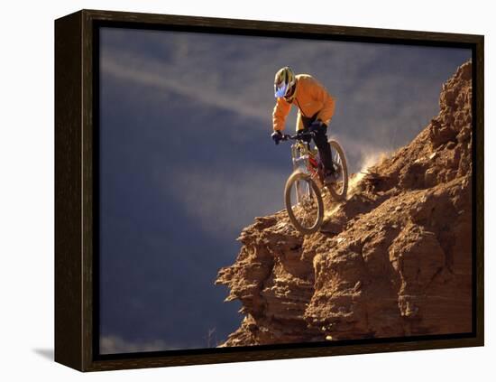 Mountain Biking-null-Framed Premier Image Canvas