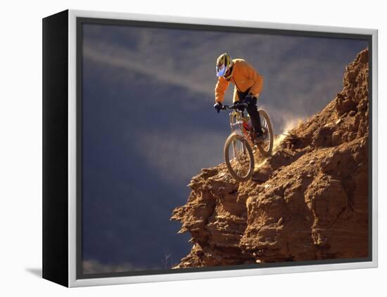 Mountain Biking-null-Framed Premier Image Canvas