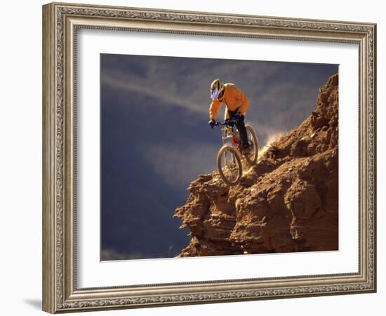 Mountain Biking-null-Framed Photographic Print