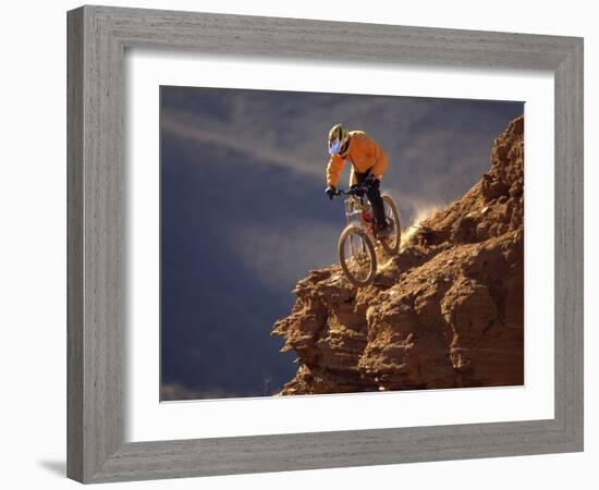 Mountain Biking-null-Framed Photographic Print