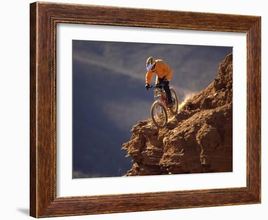 Mountain Biking-null-Framed Photographic Print