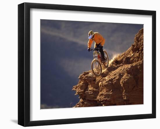 Mountain Biking-null-Framed Photographic Print