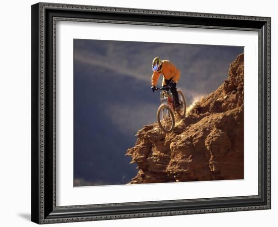 Mountain Biking-null-Framed Photographic Print