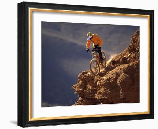 Mountain Biking-null-Framed Photographic Print