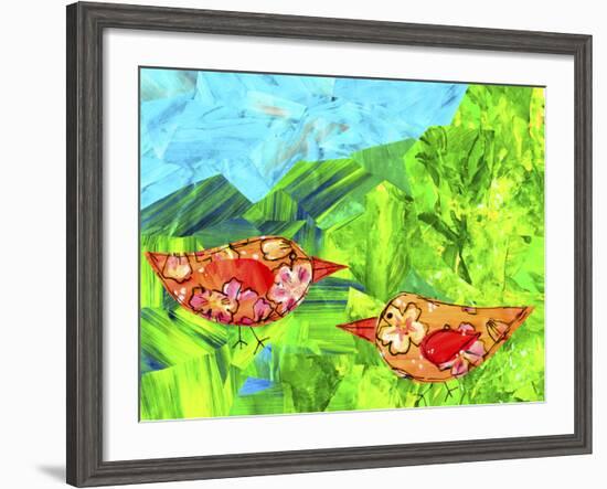 Mountain Birds-Wolf Heart Illustrations-Framed Giclee Print