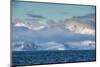 Mountain breaking through the clouds, Elephant Island, South Shetland Islands, Antarctica, Polar Re-Michael Runkel-Mounted Photographic Print