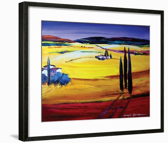 Mountain Breeze-Maya Green-Framed Premium Giclee Print