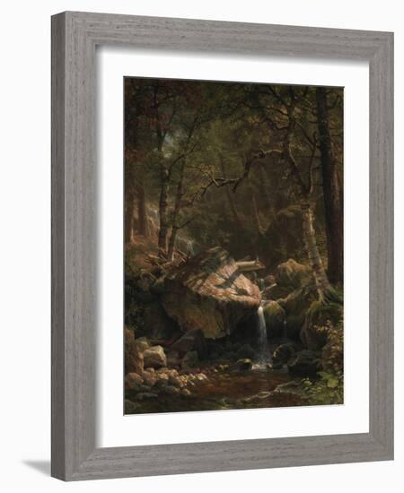 Mountain Brook, 1863-Albert Bierstadt-Framed Giclee Print