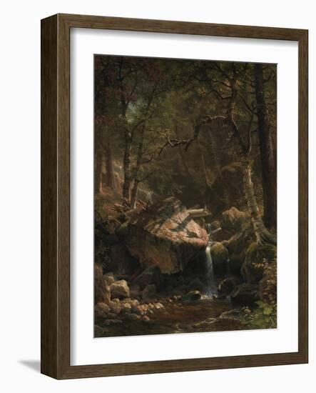 Mountain Brook, 1863-Albert Bierstadt-Framed Giclee Print