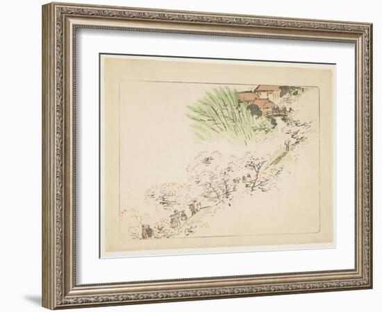 Mountain Cherry Blossoms, C. 1877-Shibata Zeshin-Framed Giclee Print
