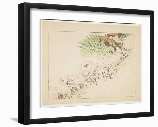 Mountain Cherry Blossoms, C. 1877-Shibata Zeshin-Framed Giclee Print