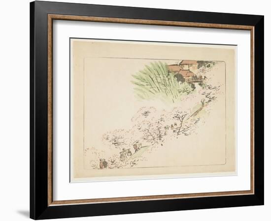 Mountain Cherry Blossoms, C. 1877-Shibata Zeshin-Framed Giclee Print