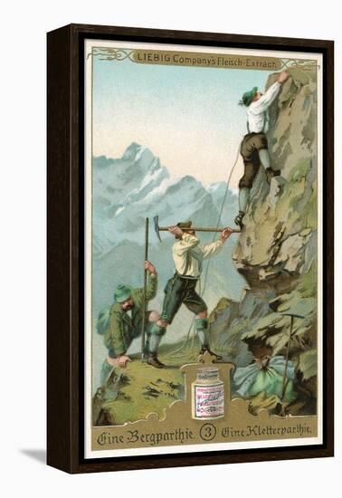 Mountain Climbing Expedition, German Alps-null-Framed Stretched Canvas