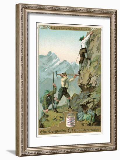 Mountain Climbing Expedition, German Alps-null-Framed Art Print