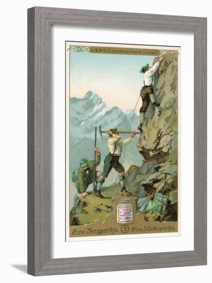 Mountain Climbing Expedition, German Alps-null-Framed Art Print