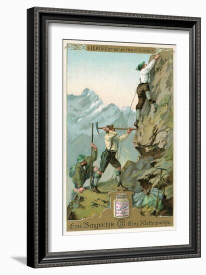 Mountain Climbing Expedition, German Alps-null-Framed Art Print