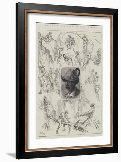 Mountain Climbing in the Tyrol-Frank Feller-Framed Giclee Print