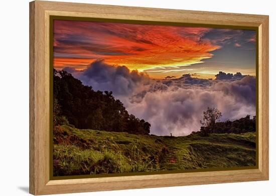 Mountain Cloud Sunset-Larry Malvin-Framed Premier Image Canvas