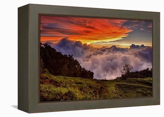 Mountain Cloud Sunset-Larry Malvin-Framed Premier Image Canvas