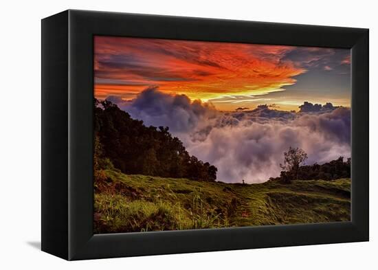 Mountain Cloud Sunset-Larry Malvin-Framed Premier Image Canvas