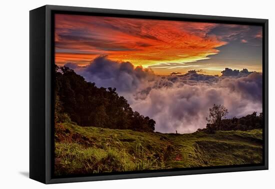 Mountain Cloud Sunset-Larry Malvin-Framed Premier Image Canvas