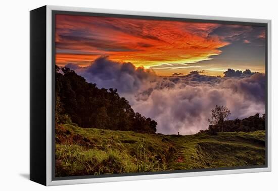 Mountain Cloud Sunset-Larry Malvin-Framed Premier Image Canvas