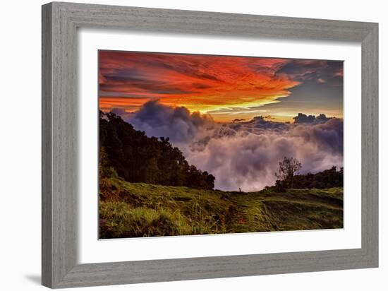 Mountain Cloud Sunset-Larry Malvin-Framed Photographic Print