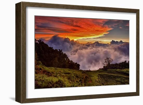 Mountain Cloud Sunset-Larry Malvin-Framed Photographic Print