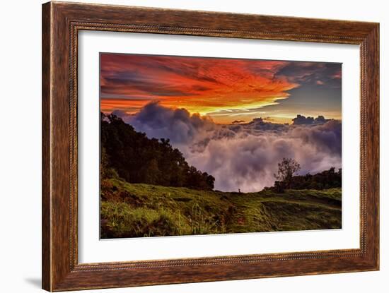 Mountain Cloud Sunset-Larry Malvin-Framed Photographic Print