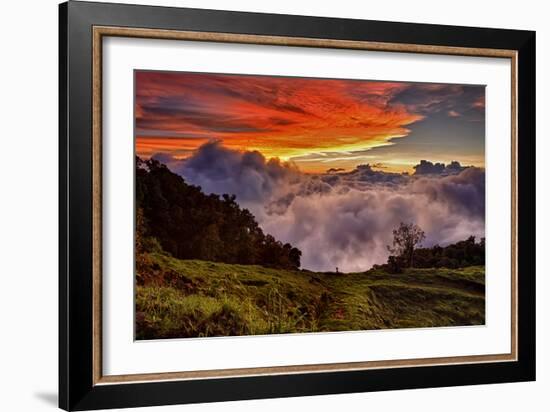 Mountain Cloud Sunset-Larry Malvin-Framed Photographic Print