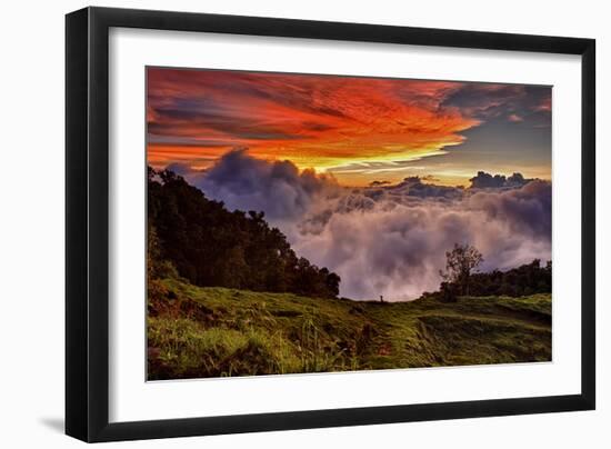 Mountain Cloud Sunset-Larry Malvin-Framed Photographic Print